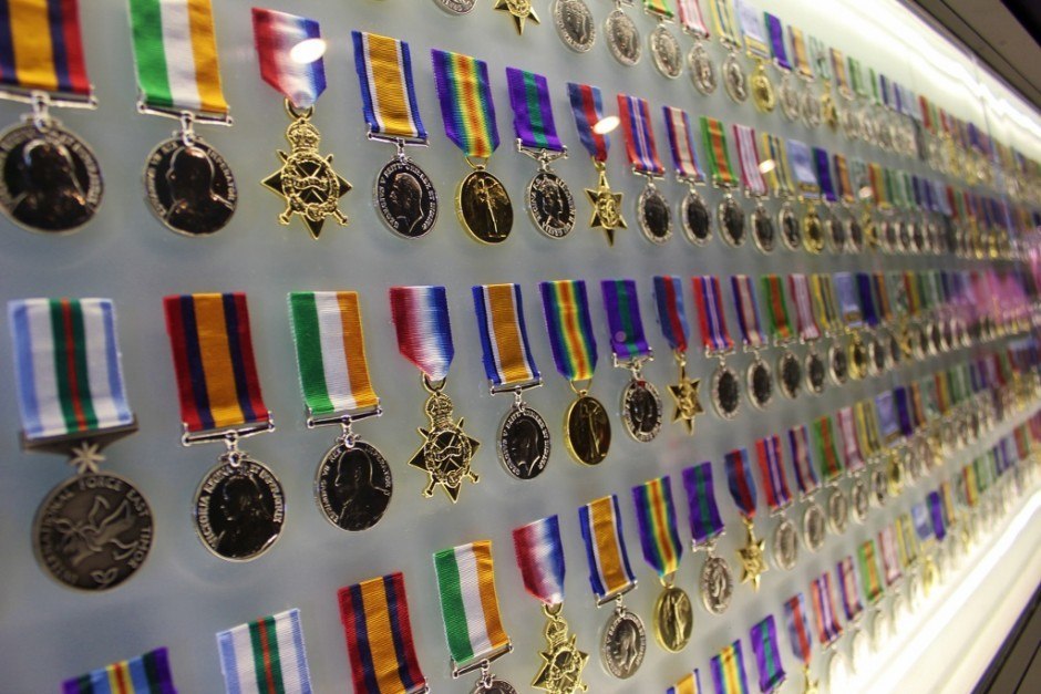 4000 medals are displayed at the Shrine of Remembrance, each one representing 100 Victorians who served Australia in war