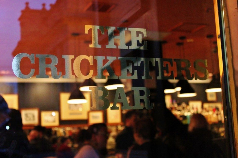 The Cricketesr Bar in The Windsor Hotel is across the street from Melbourne Parliament