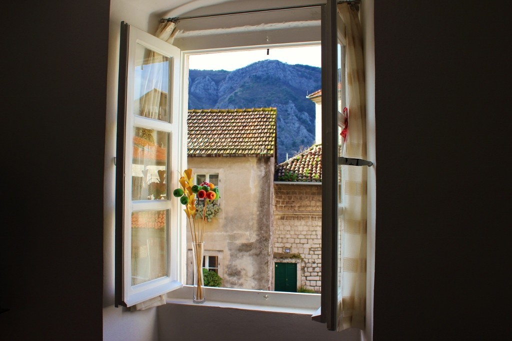 Our Airbnb in Kotor, Montenegro: View from our window