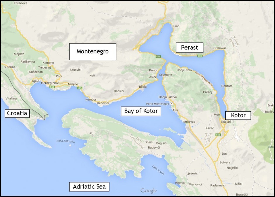 Map Of Bay Of Kotor 940x676 