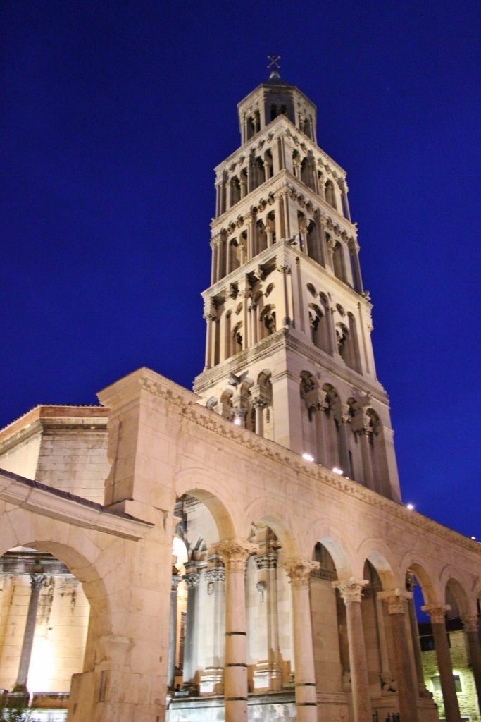 the bell tower in split, croatia