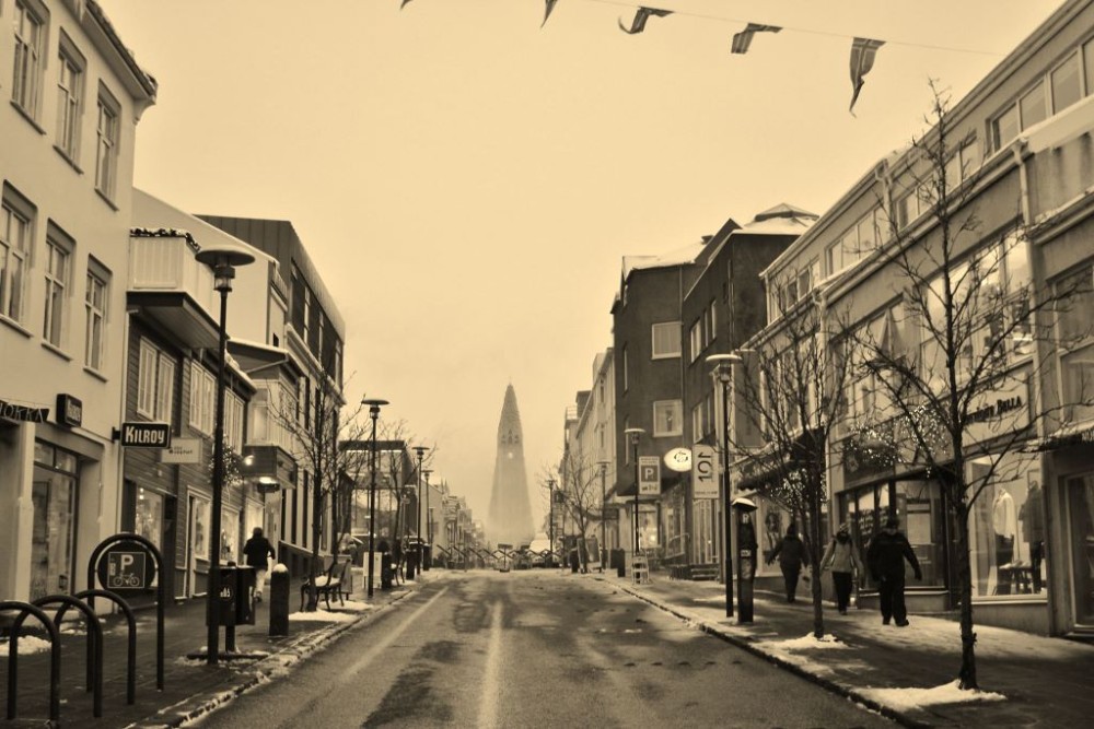 Iceland in Wintertime Street View to Hallgrimskirkja in Reykjavik JetSettingFools
