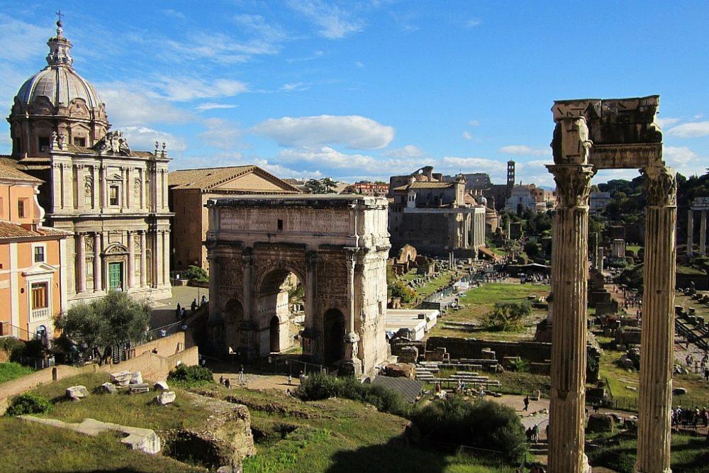 15-Day London Paris Rome Itinerary Rome Roman Forum City View