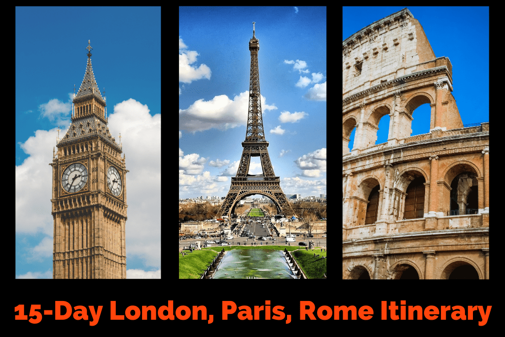 London Paris Rome Itinerary by JetSettingFools.com