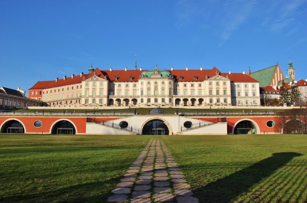 Royal Castle Gardens in Warsaw, Poland