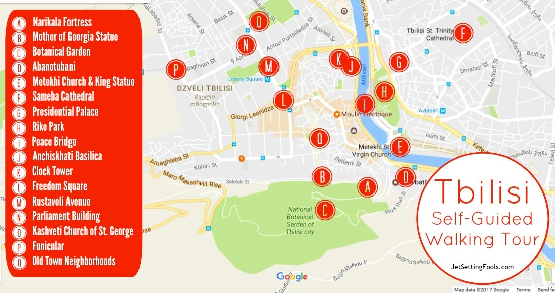 tbilisi tourist map pdf