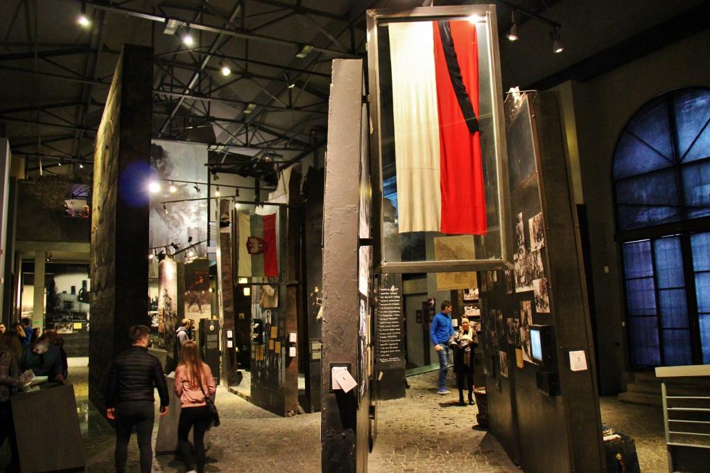 Exhibits in the Warsaw Uprising Museum, Warsaw, Poland