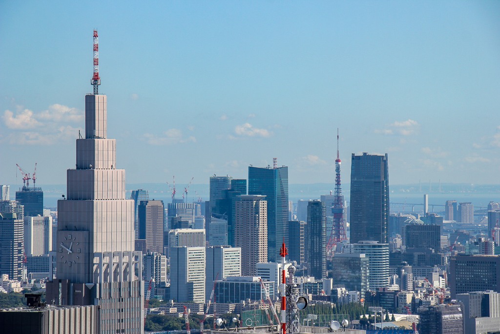 City Skyline View from Tokyo Metropolitan Government Building in Tokyo, Japan