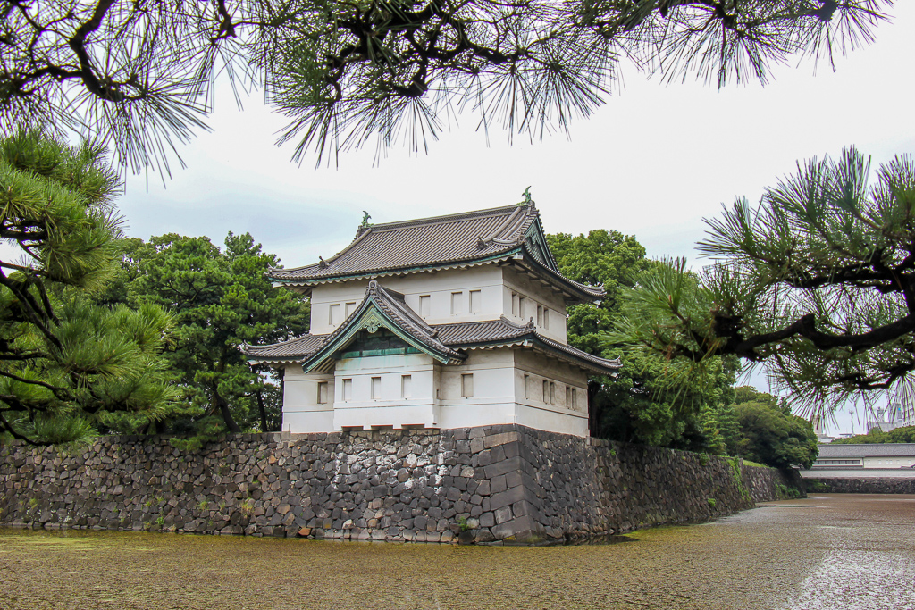 Moat around The Imperial Palace in Tokyo, Japan