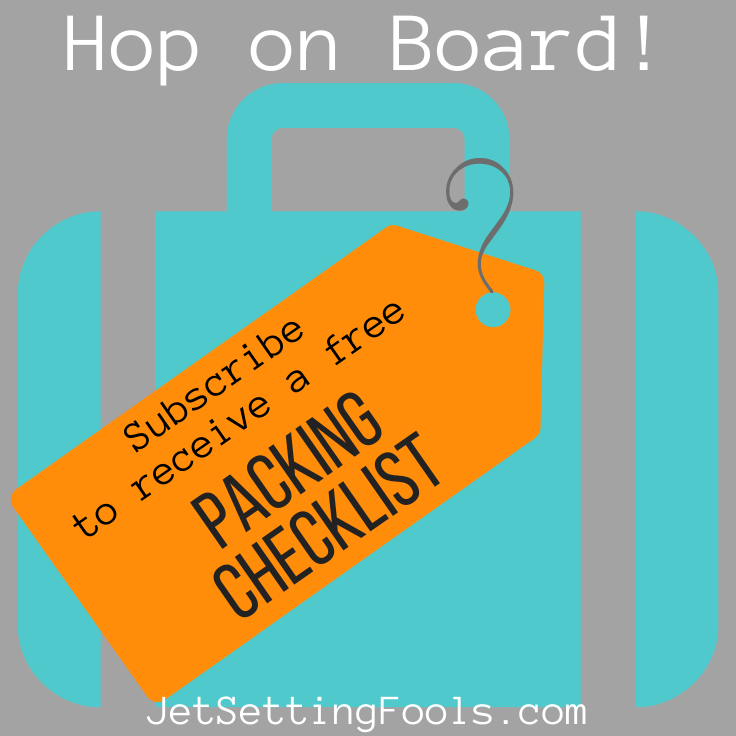 Subscribe Packing Checklist by JetSettingFools.com