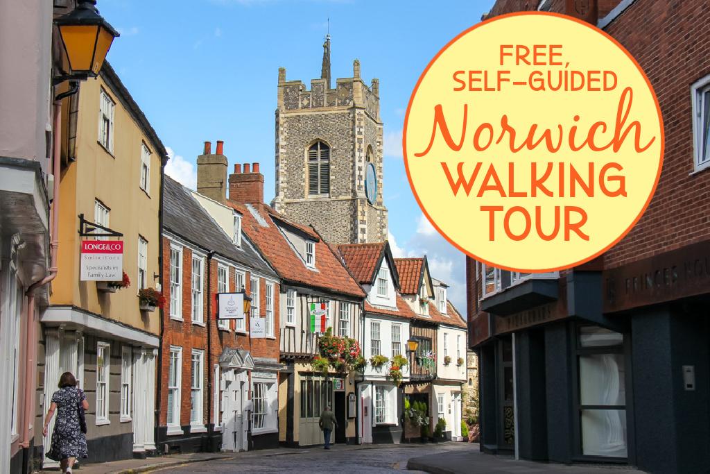 Free Self Guided Norwich Walking Tour - Norfolk, England, UK - Jetsetting Fools